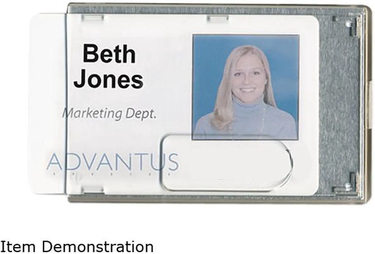 Main image of Advantus 76416 - Rigid Two-Badge Blocking Smart Card Holder, 3 3/8 x 2 1/8, Clear, 20 per Pack