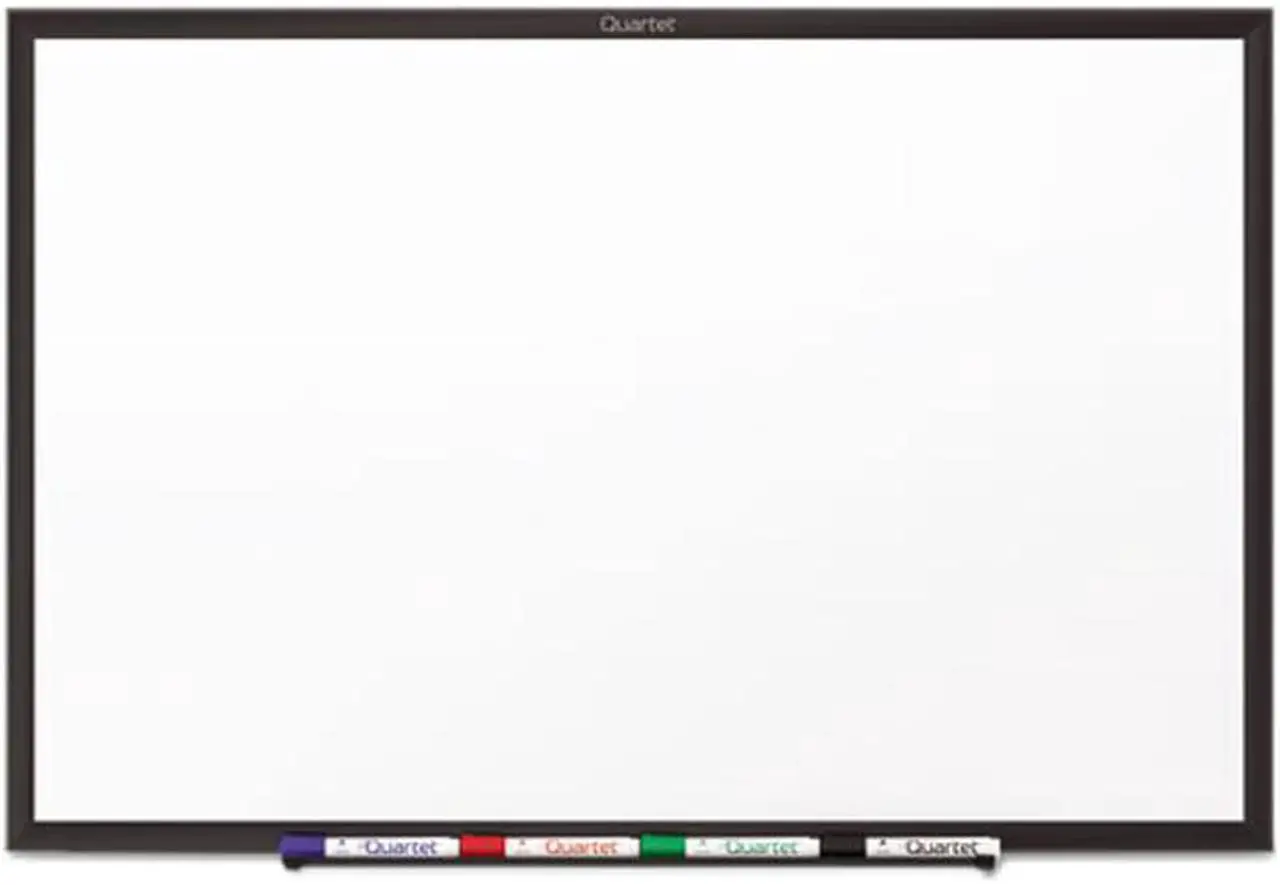 Main image of Quartet S535B Classic Melamine Dry Erase Board, 60 x 36, White Surface, Black Frame, 1 Each