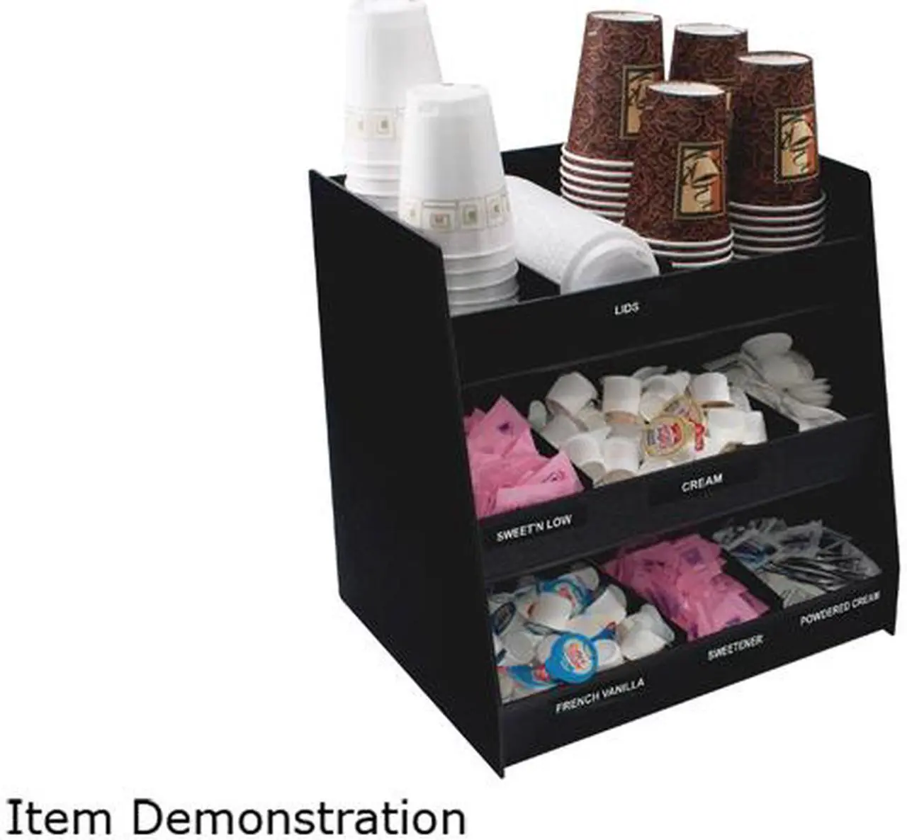 Main image of Vertiflex VFC-1515 Condiment Organizer, 15.00" x 14.50" x 11.75", Black