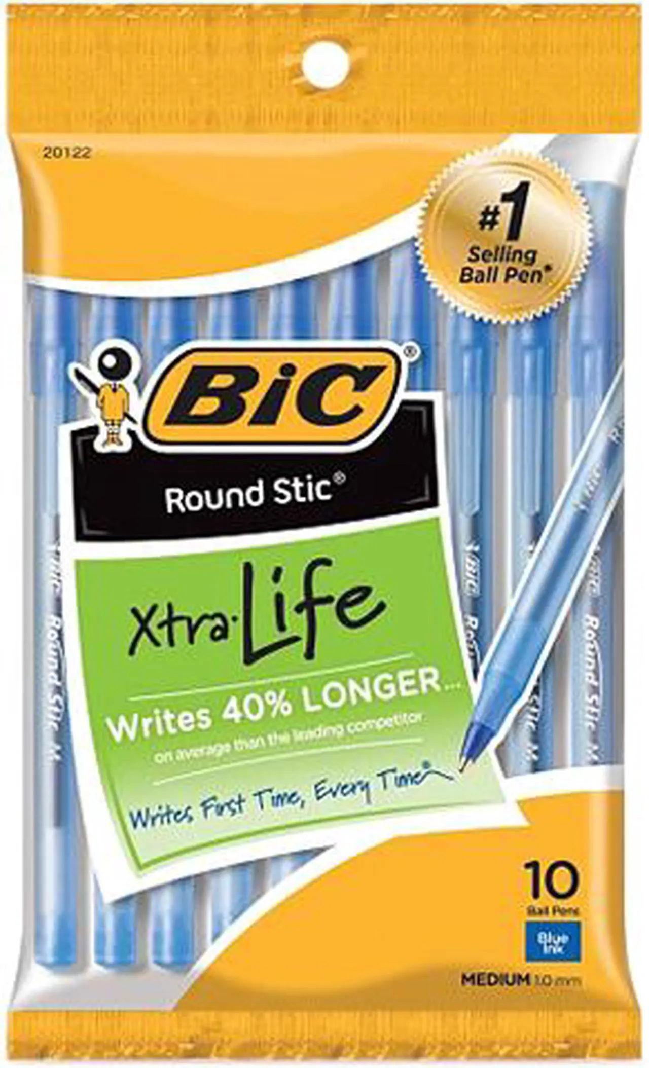 Main image of BIC GSMP101BE 10-pack Round Stic Ballpoint Pens