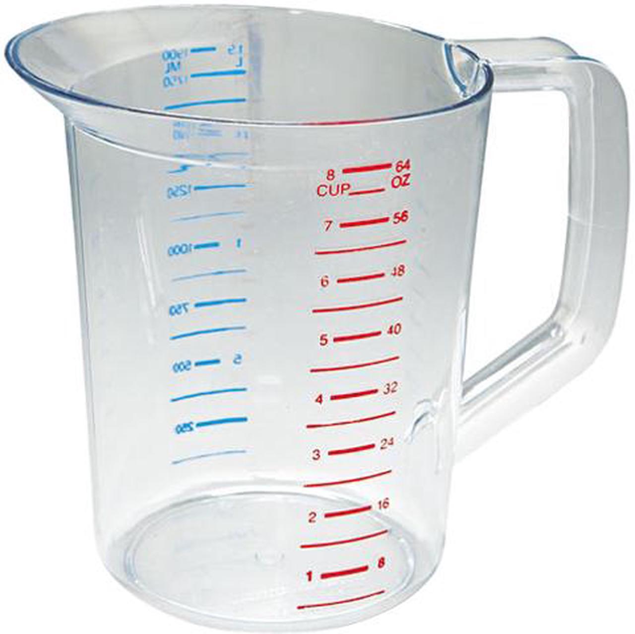 Main image of Rubbermaid Commercial RCP 3217 CLE Bouncer Measuring Cup 2 Qt. Clear