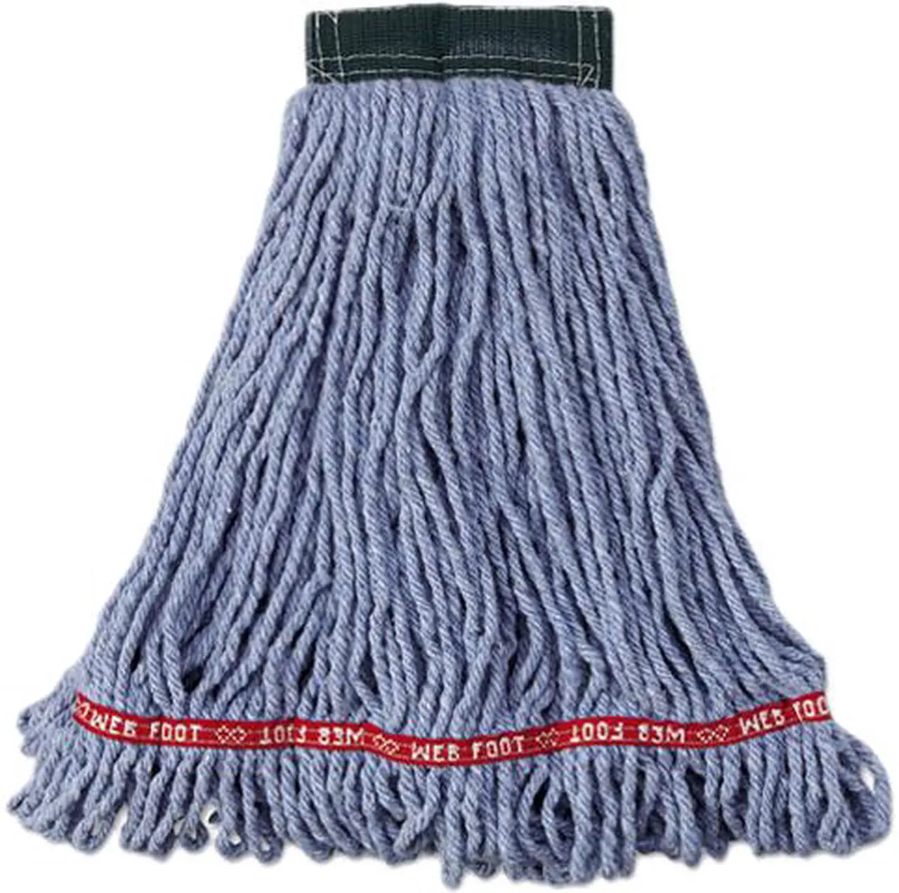 Main image of Rubbermaid Commercial RCP A252 BLU 20 oz. Web Foot Blend Shrinkless Wet Mop, 5" Headband, Blue