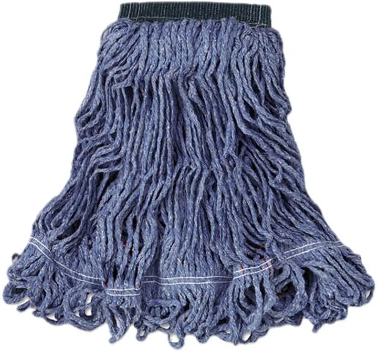 Main image of Rubbermaid Commercial RCP C152 BLU 20 oz. Swinger Loop Blend Wet Mop, 5" Headband, Blue