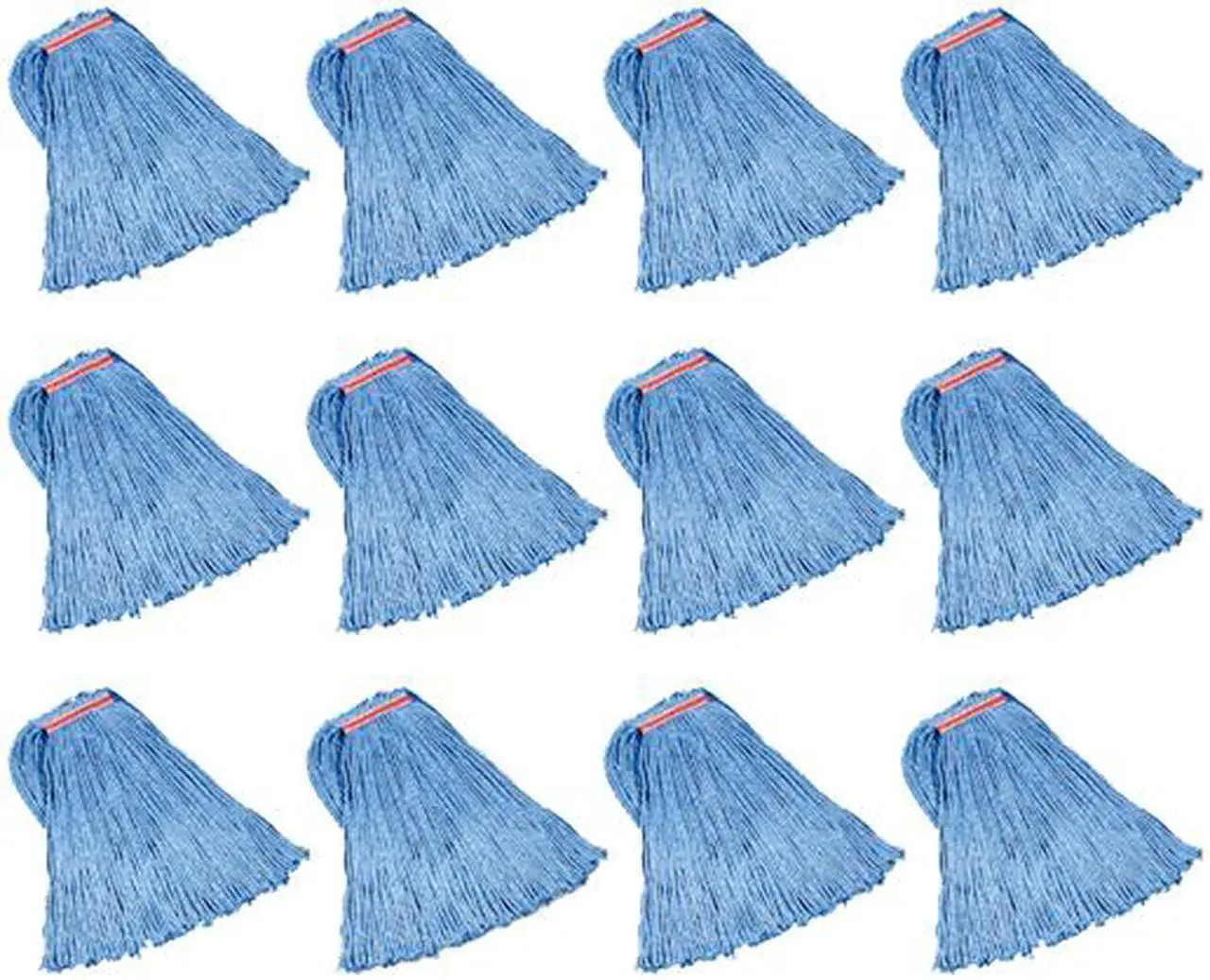 Alt view image 2 of 2 - Rubbermaid Commercial F51800BE 1" Headband Dura Pro Wet Mop - Cotton Head - 4-ply, Cut Ends, Absorbent, Durable - Blue