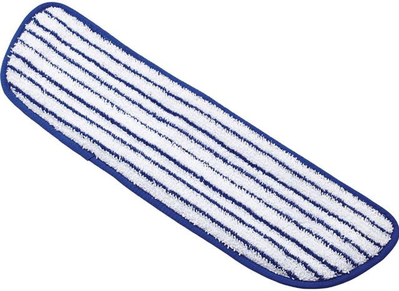 Main image of Rubbermaid Commercial Q800WHCT 18" Microfiber Finish Mop - 5.50" Width x 18" Length - MicroFiber