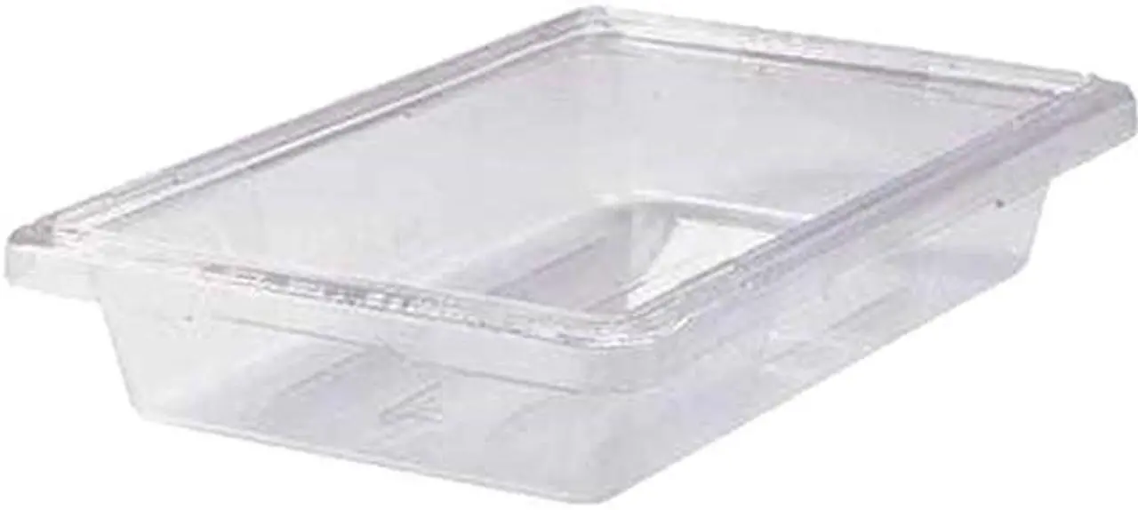 Main image of Rubbermaid Commercial 3306CLE Food Boxes 5 Gallon 3 1/2" High Clear 6 Per Case Price Per Each