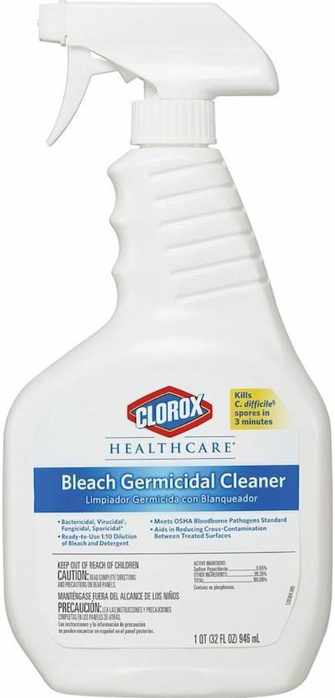 Main image of Clorox Bleach Germicidal Cleaner, 32 oz Spray Bottle, 6/Carton CLO68970CT
