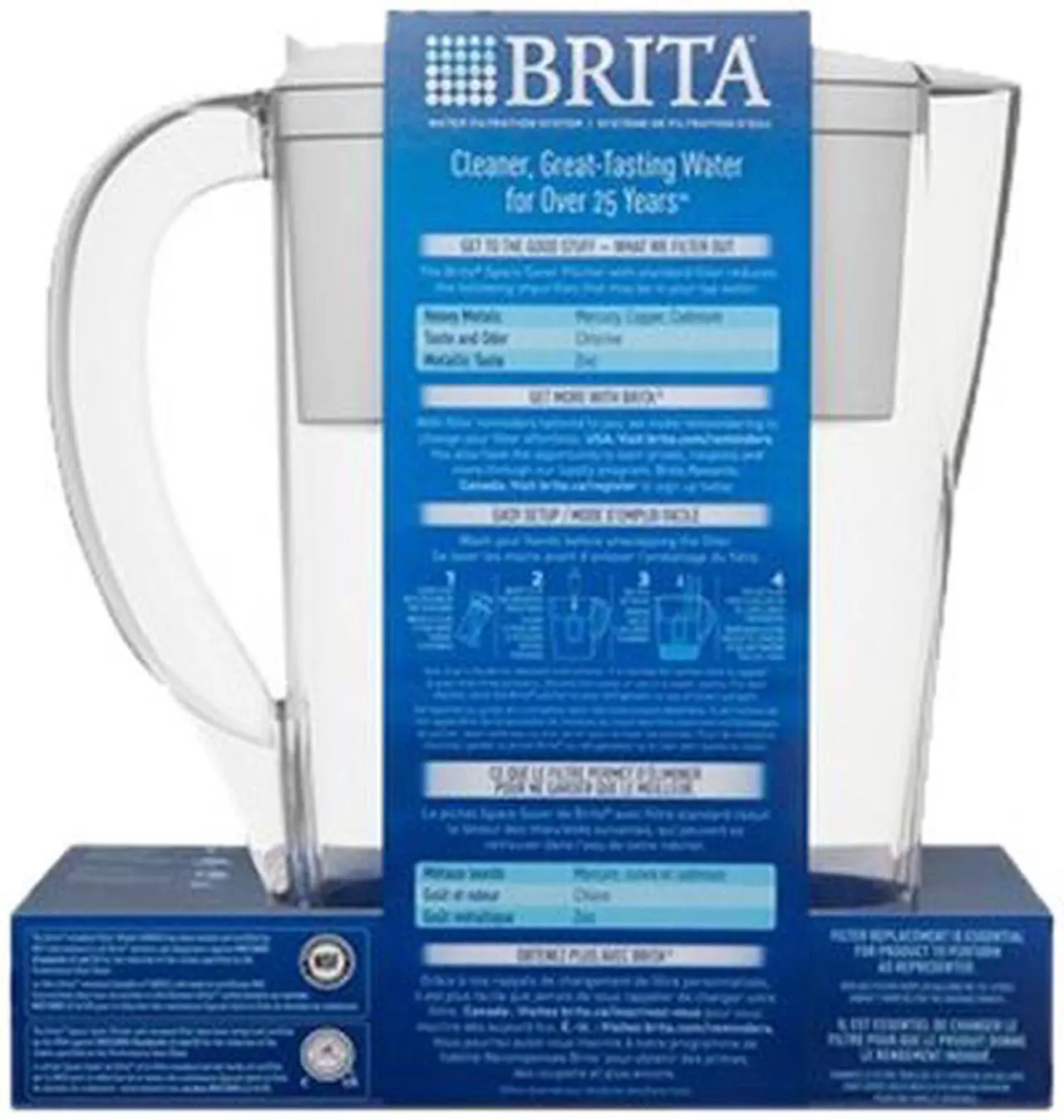 Alt view image 3 of 11 - Brita 35566CT Space Saver Water Filter Pitcher