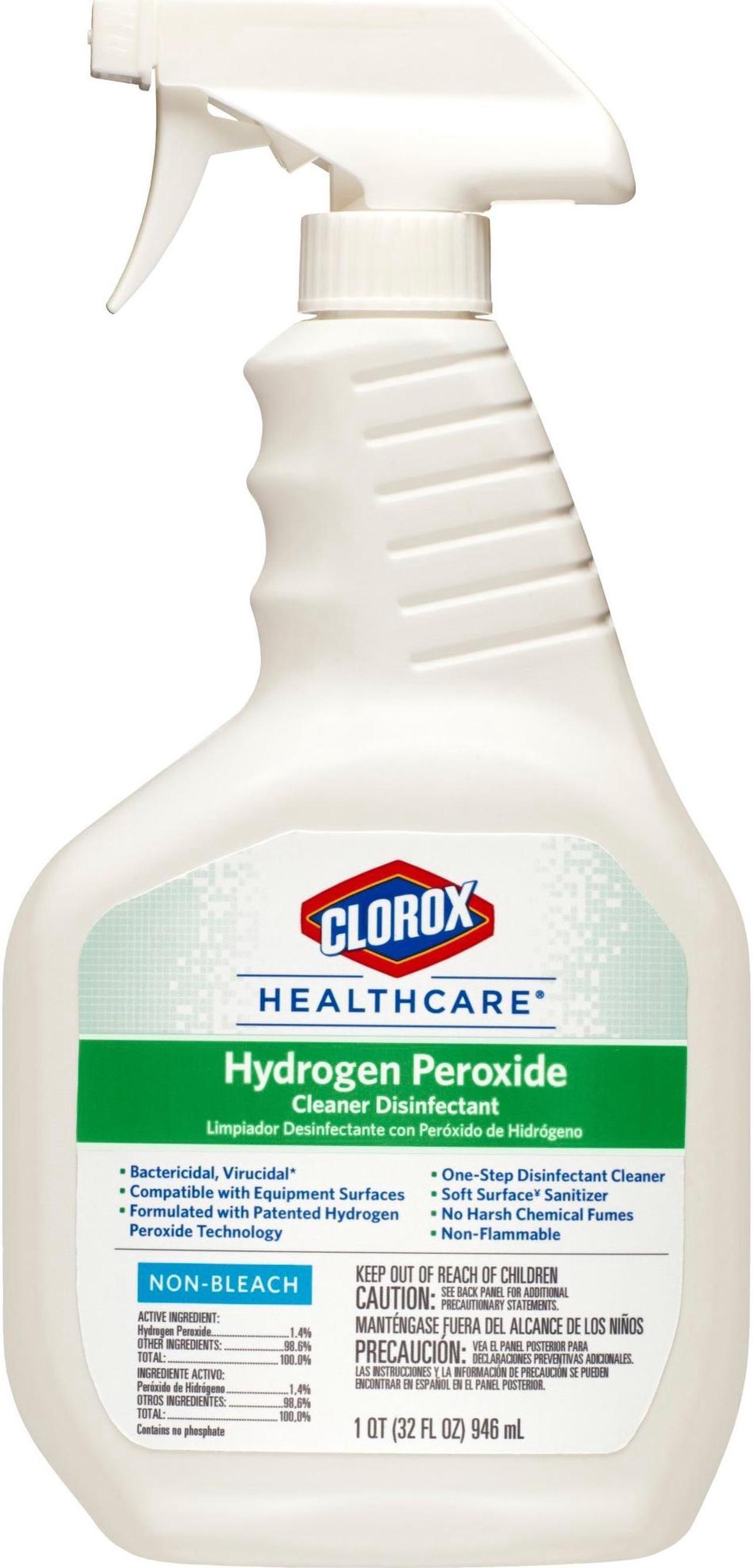 Main image of Clorox Healthcare Hydrogen Peroxide Cleaner Disinfectant Spray - 32 fl oz (1 quart) - 1 Each 30828