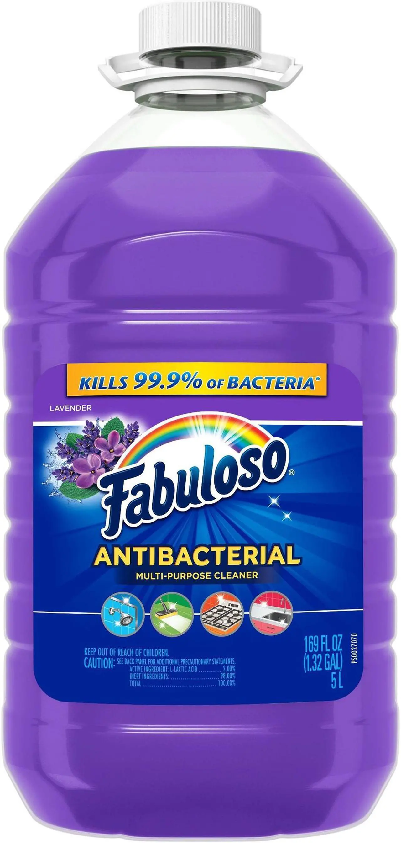 Main image of Fabuloso Complete Antibacterial Cleaner - 169 fl oz (5.3 quart) - Lavender Scent Bottle - 1 Each 61018224