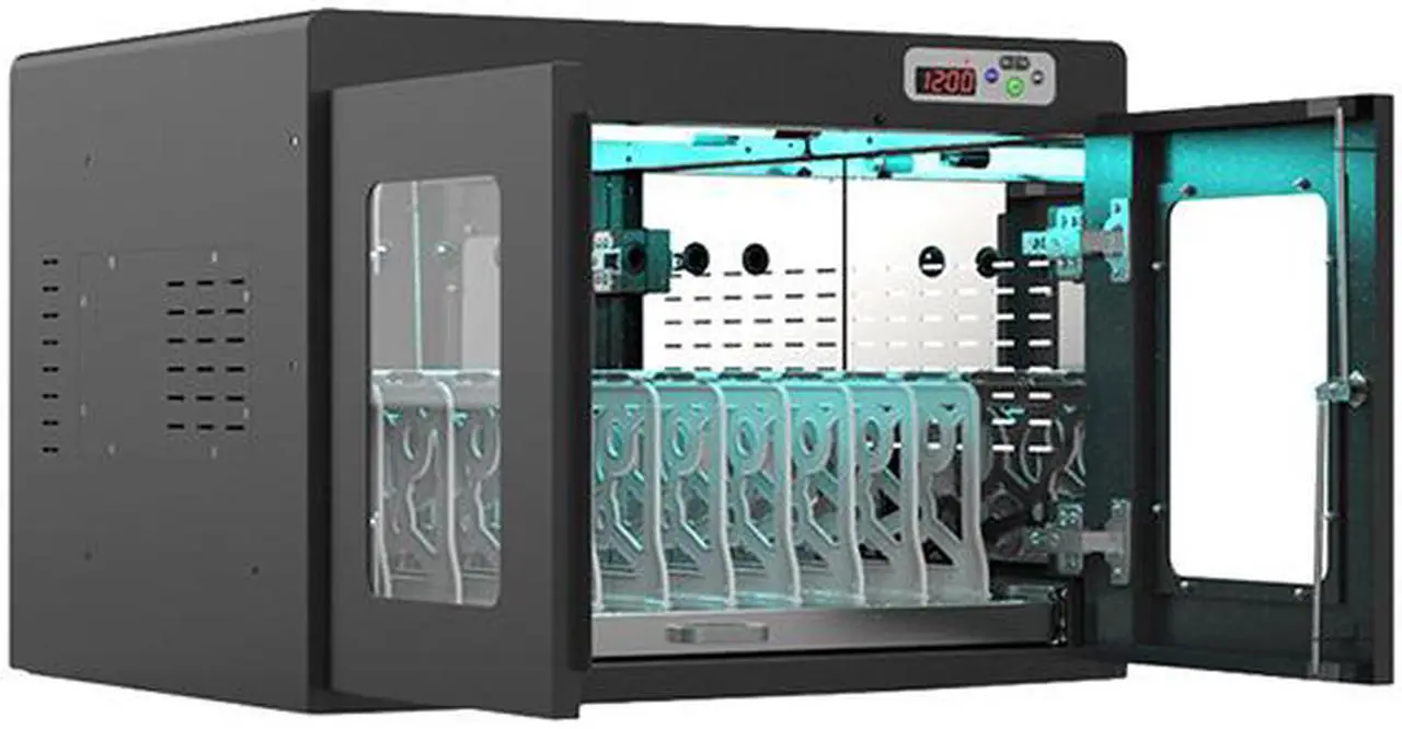 Alt view image 2 of 5 - ChargeTech CT-300107SS 10 Bay UV Light Disinfection & Charging Cabinet 2.0