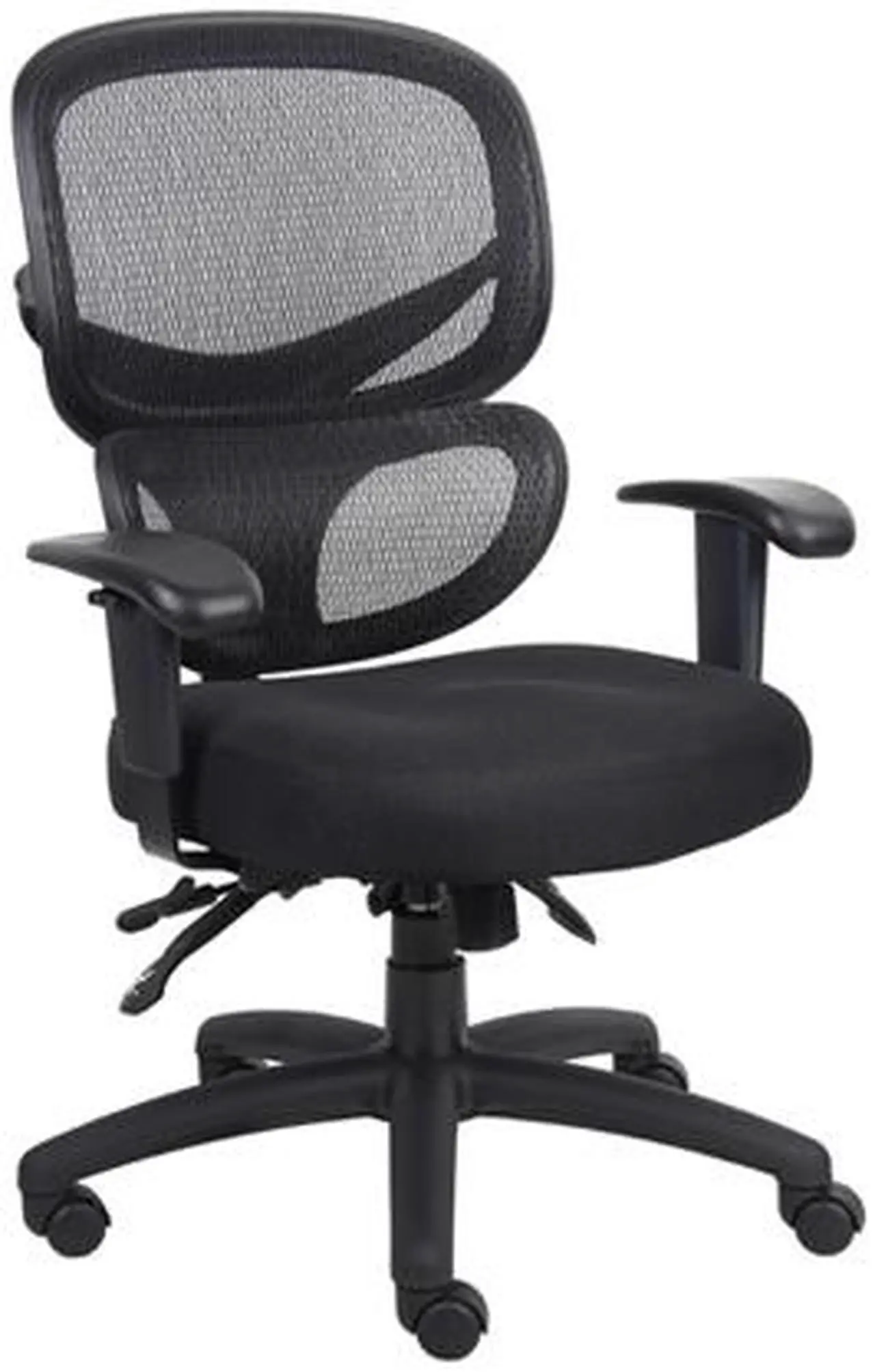 Alt view image 3 of 7 - Boss Office Supplies B6338 Multi-Function Mesh Task Chair