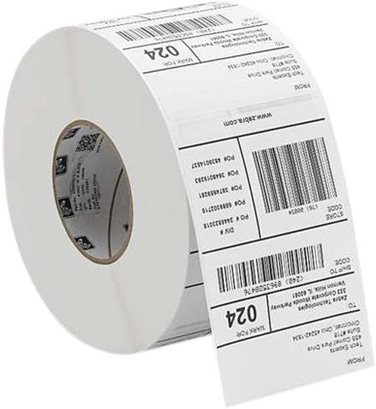 Zebra 10017522 4"x1" Z-Ultimate 2000T Labels - 1 Case (4 Rolls)