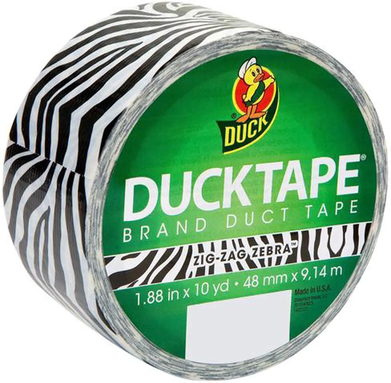 Main image of Duck Printed Duct Tape
1.88" Width x 30 ft Length - 1 / Roll - Zebra