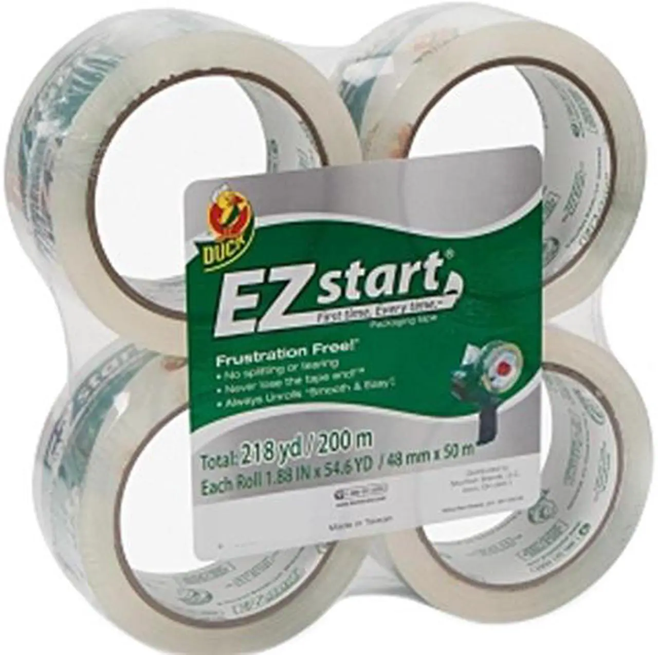 Duck 280068 EZ Start Crystal Clear Packaging Tape