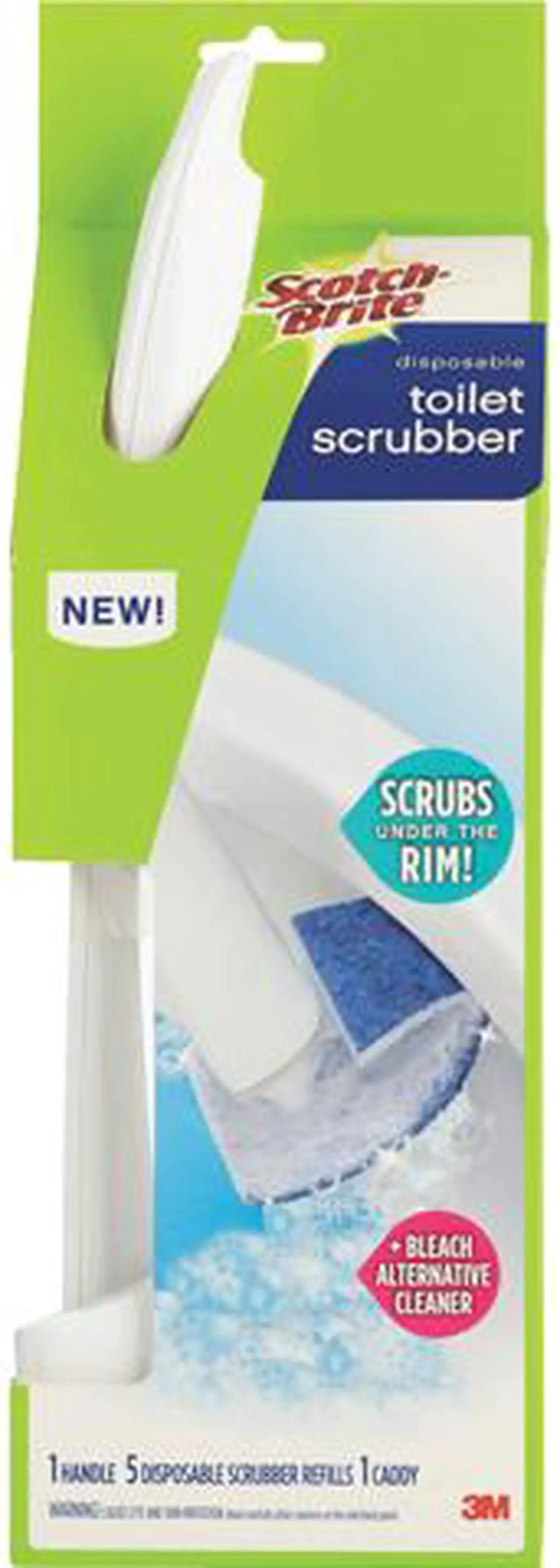 Main image of Scotch-Brite 558-SK-4NP Toilet Scrubber Starter Kit, 1 Handle and 5 Scrubbers