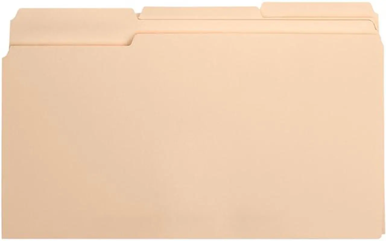 Main image of Business Source 17526 Top Tab File Folder - 8.50" Width x 14" Length Sheet Size - 0.75" Expansion - 1/3 Tab Cut - Manila - 100 / Box, 1 Box