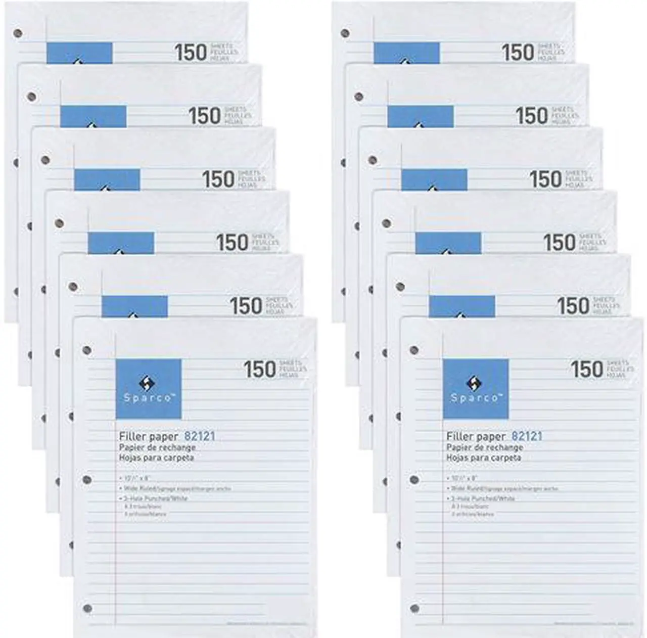 Main image of Sparco 82121BD Filler Paper, 10.50" x 8.00", 150 Sheets/each