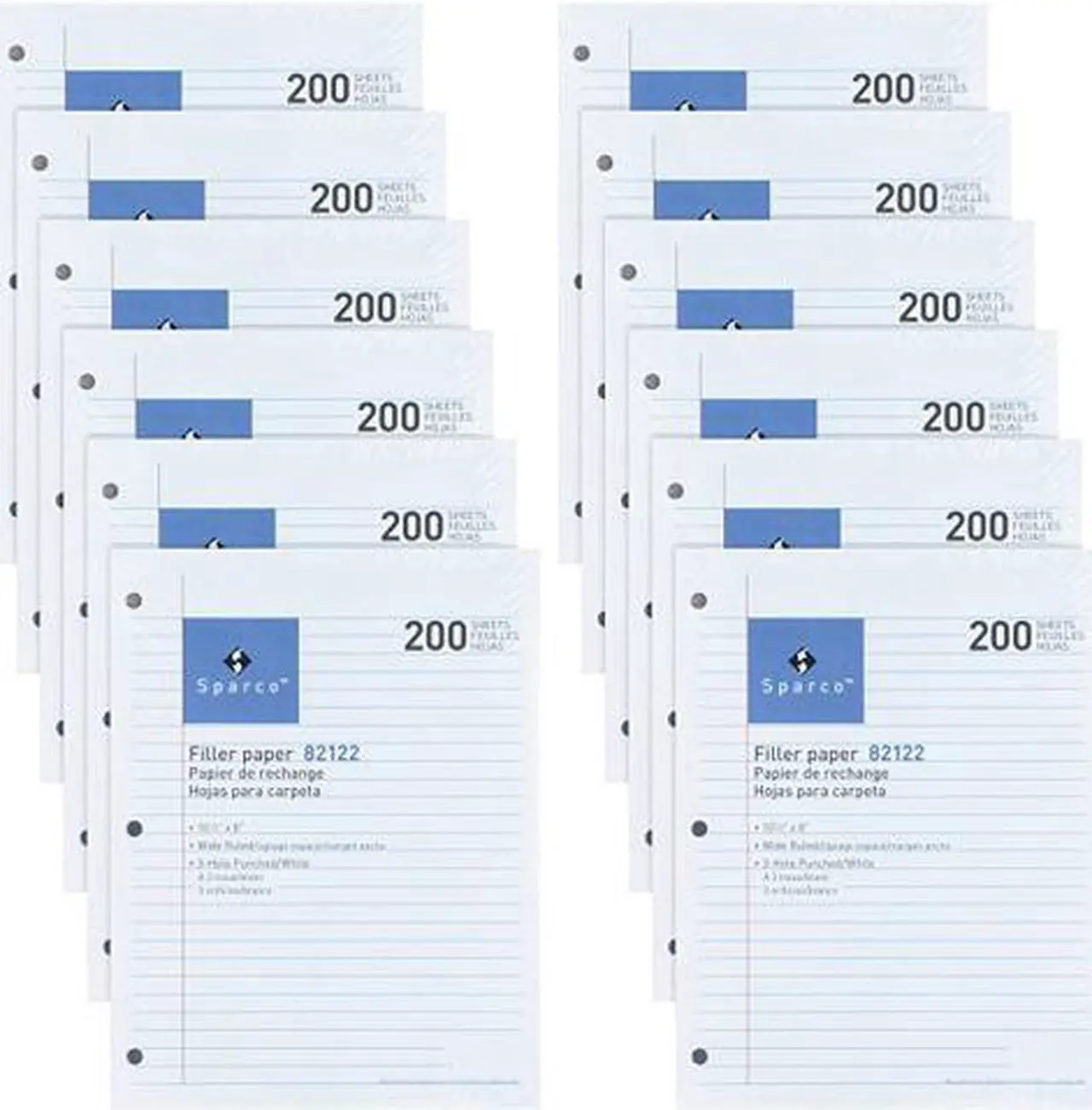 Main image of Sparco 82122BD Filler Paper, 10.50" x 8.00", 200 Sheets/each
