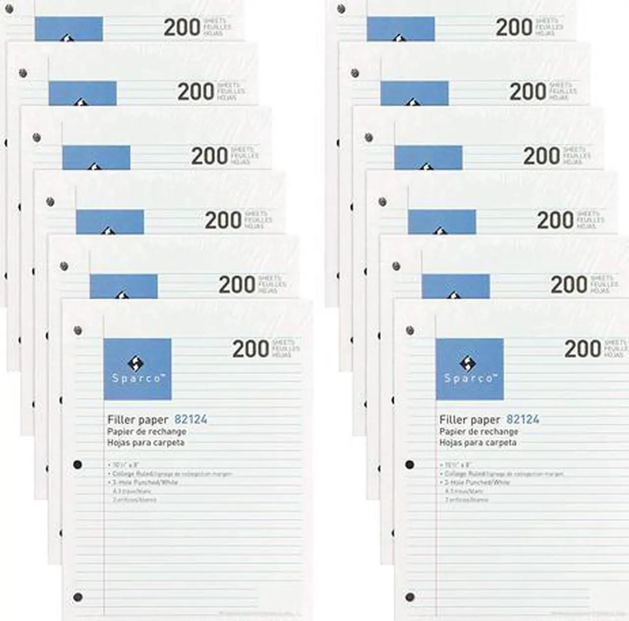 Main image of Sparco 82124BD Filler Paper, 10.50" x 8.00", 200 Sheets/each
