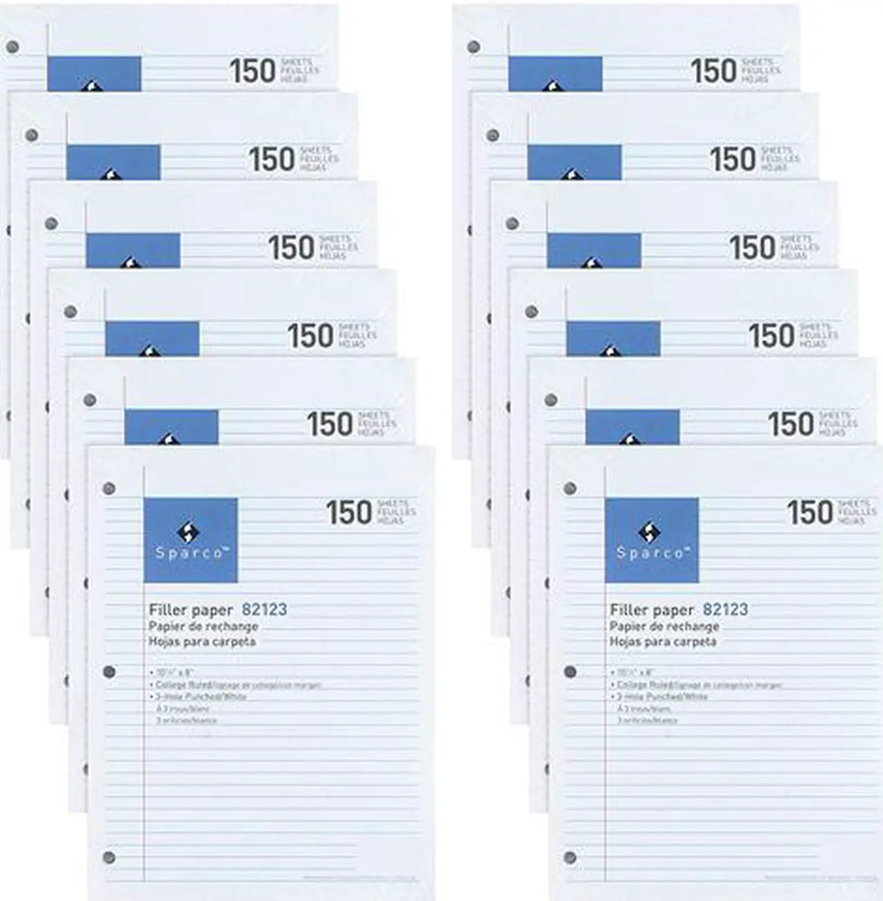Main image of Sparco 82123BD Filler Paper, 10.50" x 8.00", 150 Sheets/each