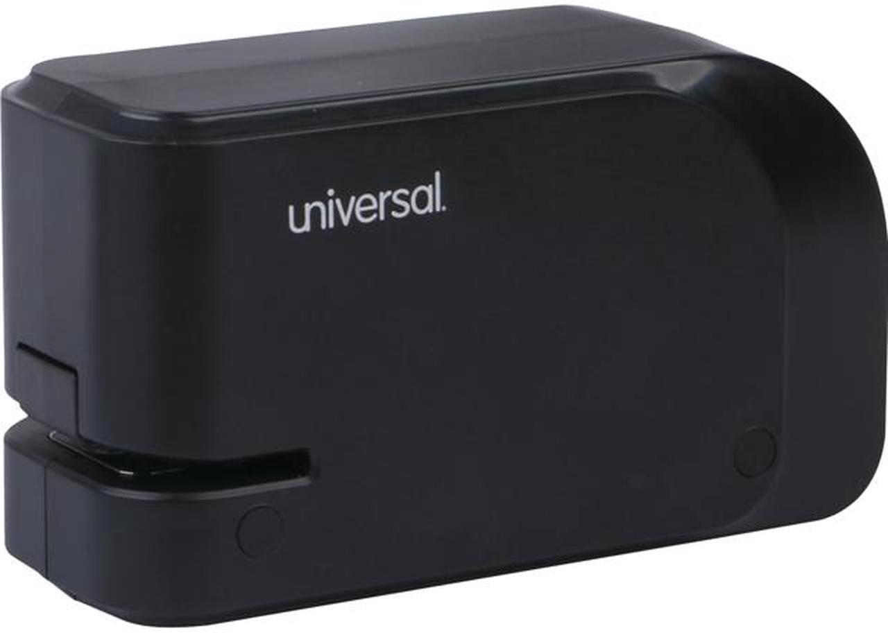 Main image of Universal UNV43120 Half-Strip Electric Stapler with Staple Channel Release Button, 20-Sheet Capacity, Black