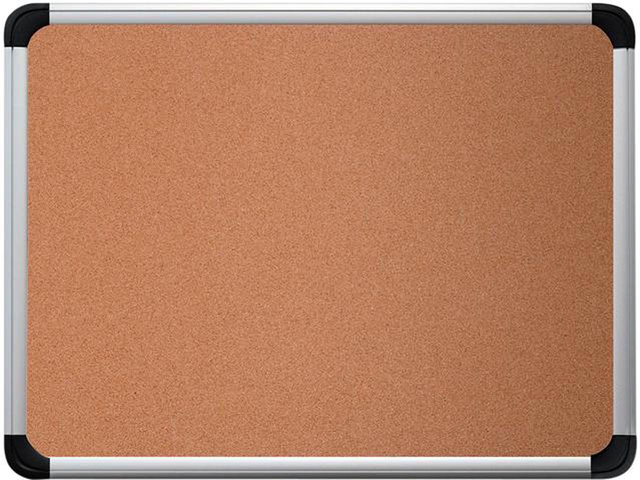 Main image of Universal UNV43713 Cork Board with Aluminum Frame, 36" x 24", Natural, Silver Frame