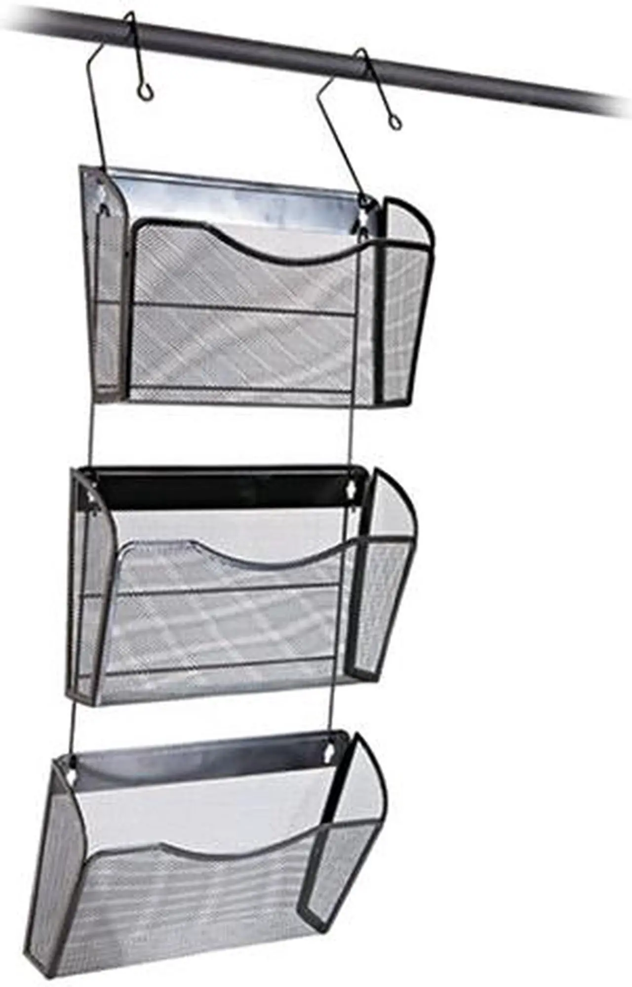 Main image of Universal UNV20011 Mesh Three-Pack Wall Files with Hanger, Letter, Black