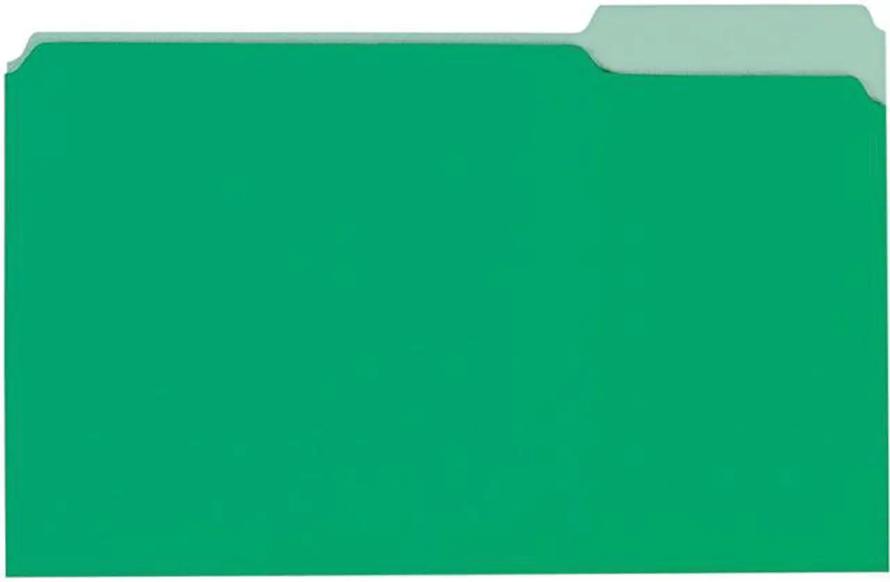 Main image of Universal UNV10522 Deluxe Colored Top Tab File Folders, 1/3-Cut Tabs, Legal Size