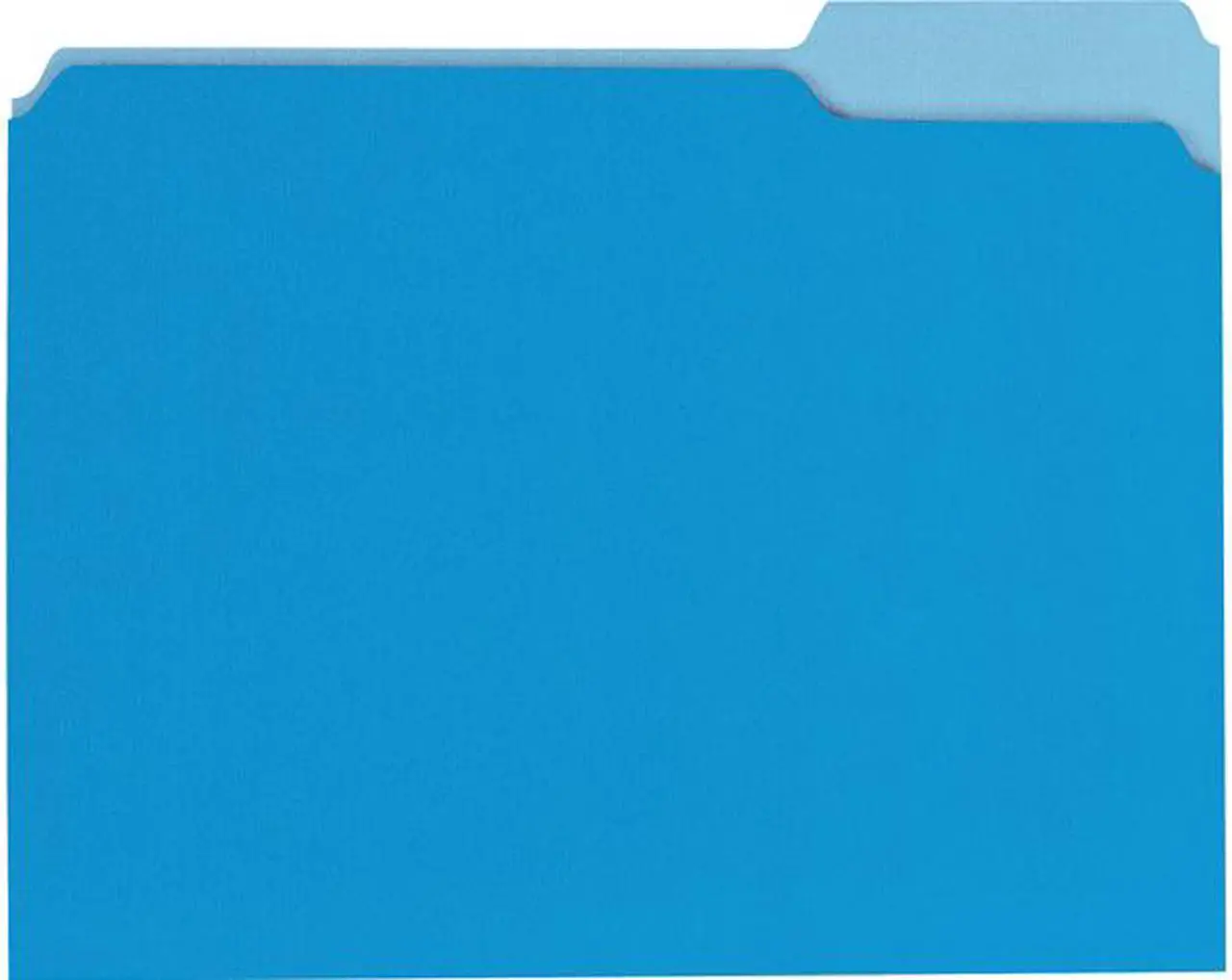 Main image of Universal UNV10501EE Deluxe Colored Top Tab File Folders, 1/3-Cut Tabs, Letter Size