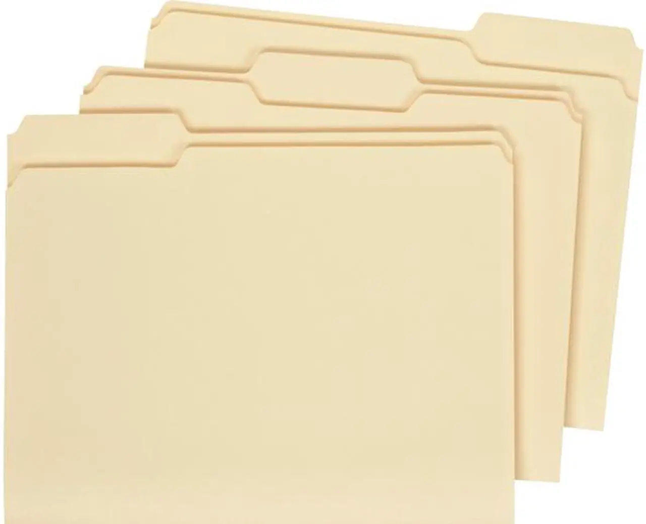 Main image of Universal UNV16113EE Double-Ply Top Tab Manila File Folders, 1/3-Cut Tabs, Letter Size