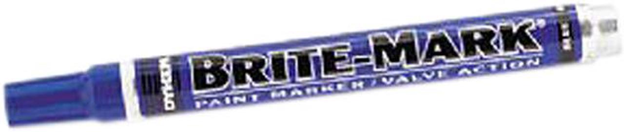 Main image of Dykem 84001 BRITE-MARK Medium Markers - Blue, 1 Each