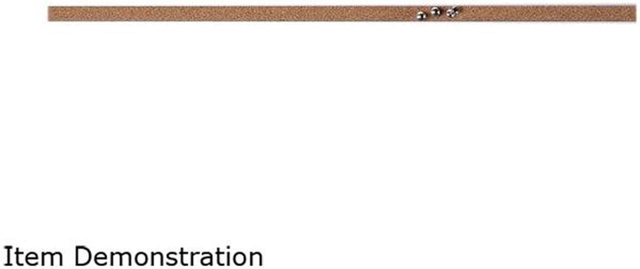 Lorell 49534BD Strip Bulletin Bar - 36" Width - Cork Surface - Self-healing, Fade Resistant, Self-seali