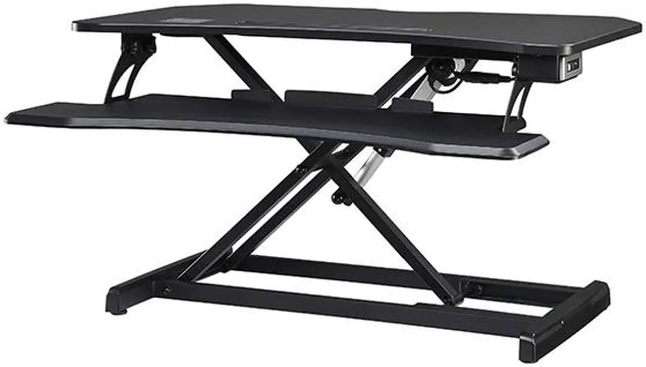 Alt view image 3 of 5 - Lorell 99530 Electric Desk Riser With Wireless Device Charging