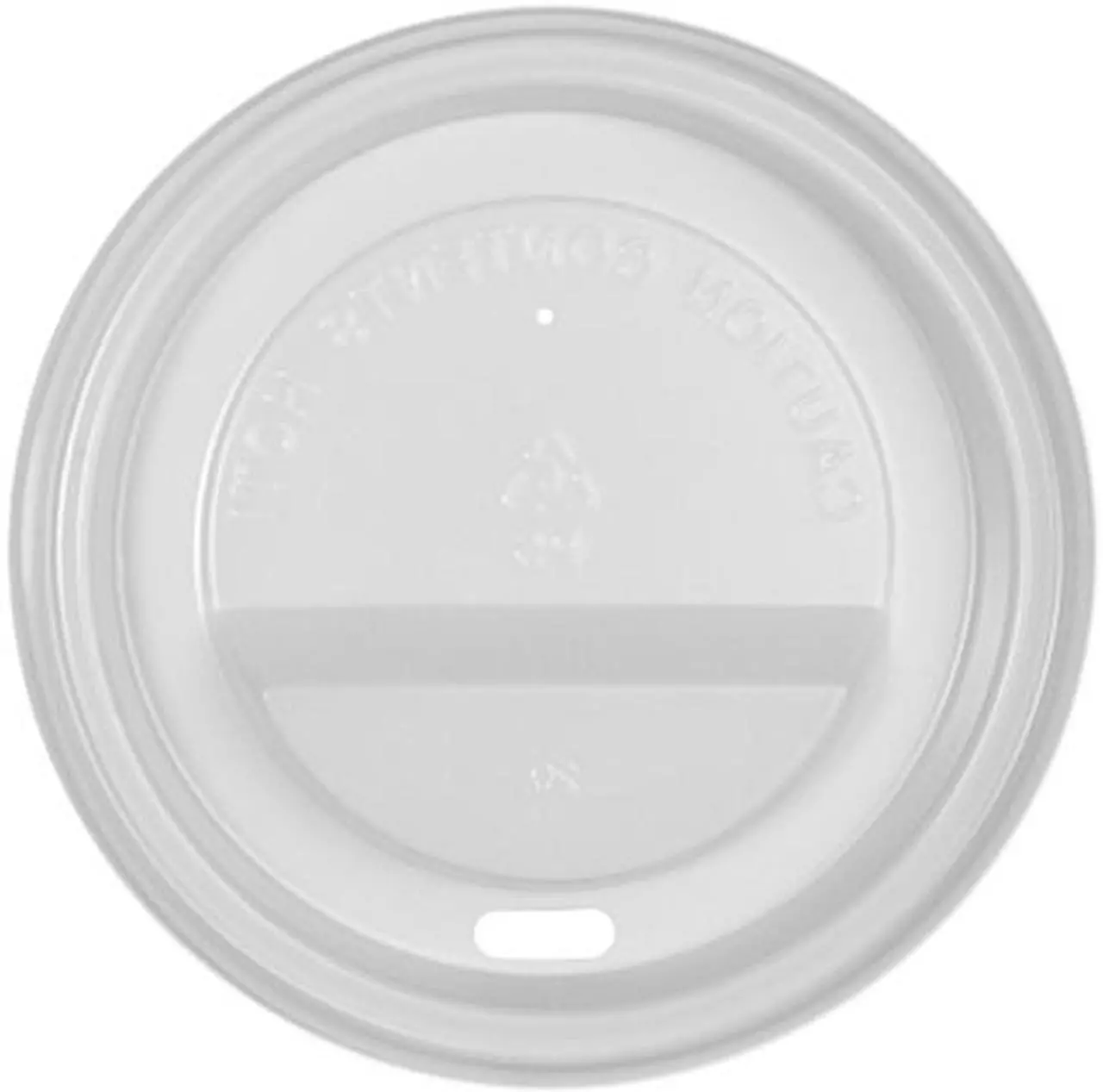Main image of Genuine Joe 11259CT Protective Lid for Ripple Hot Cup, Polystyrene, White - 1000/Carton
