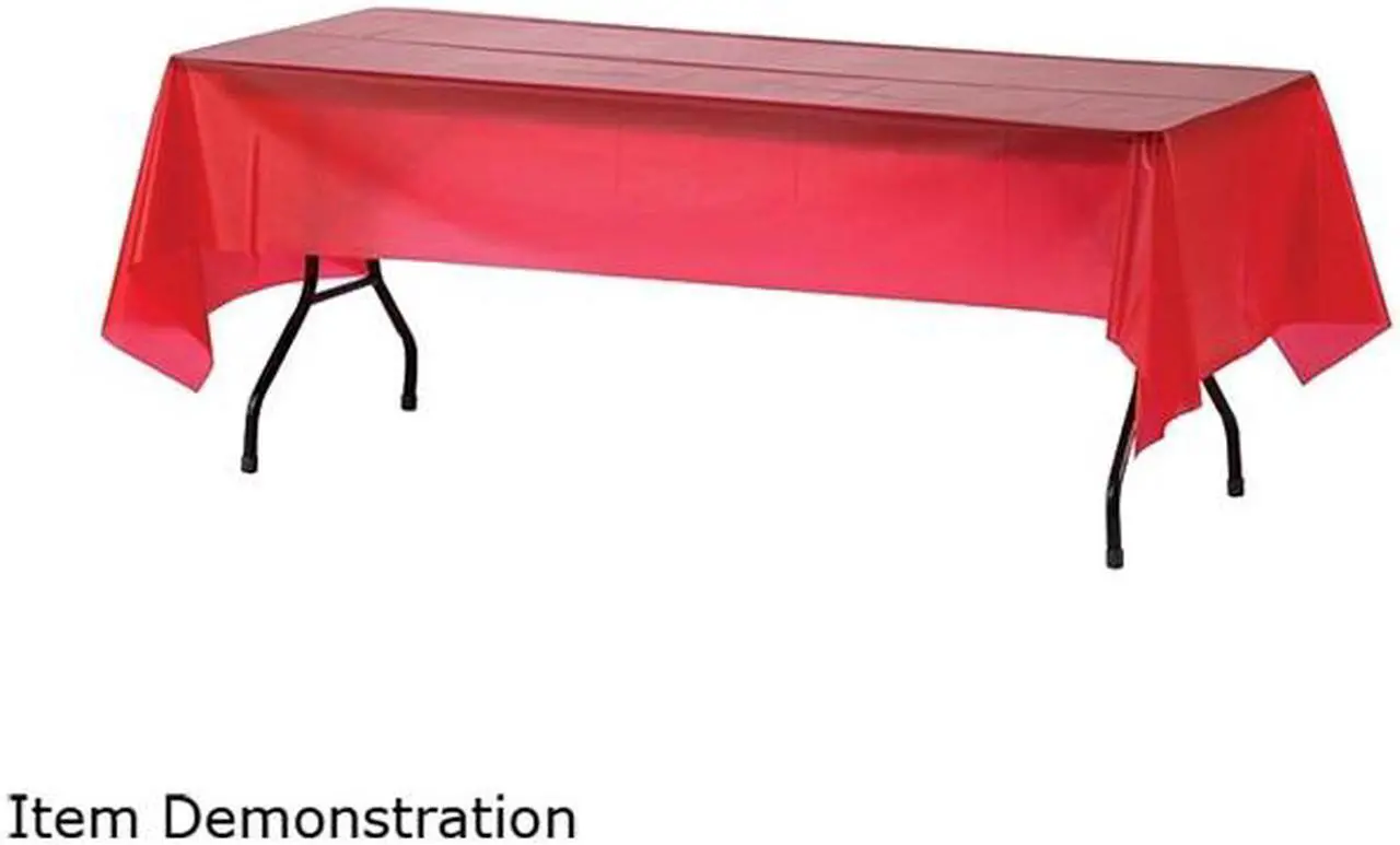 Main image of Genuine Joe 10326CT Plastic Rectangular Table Covers