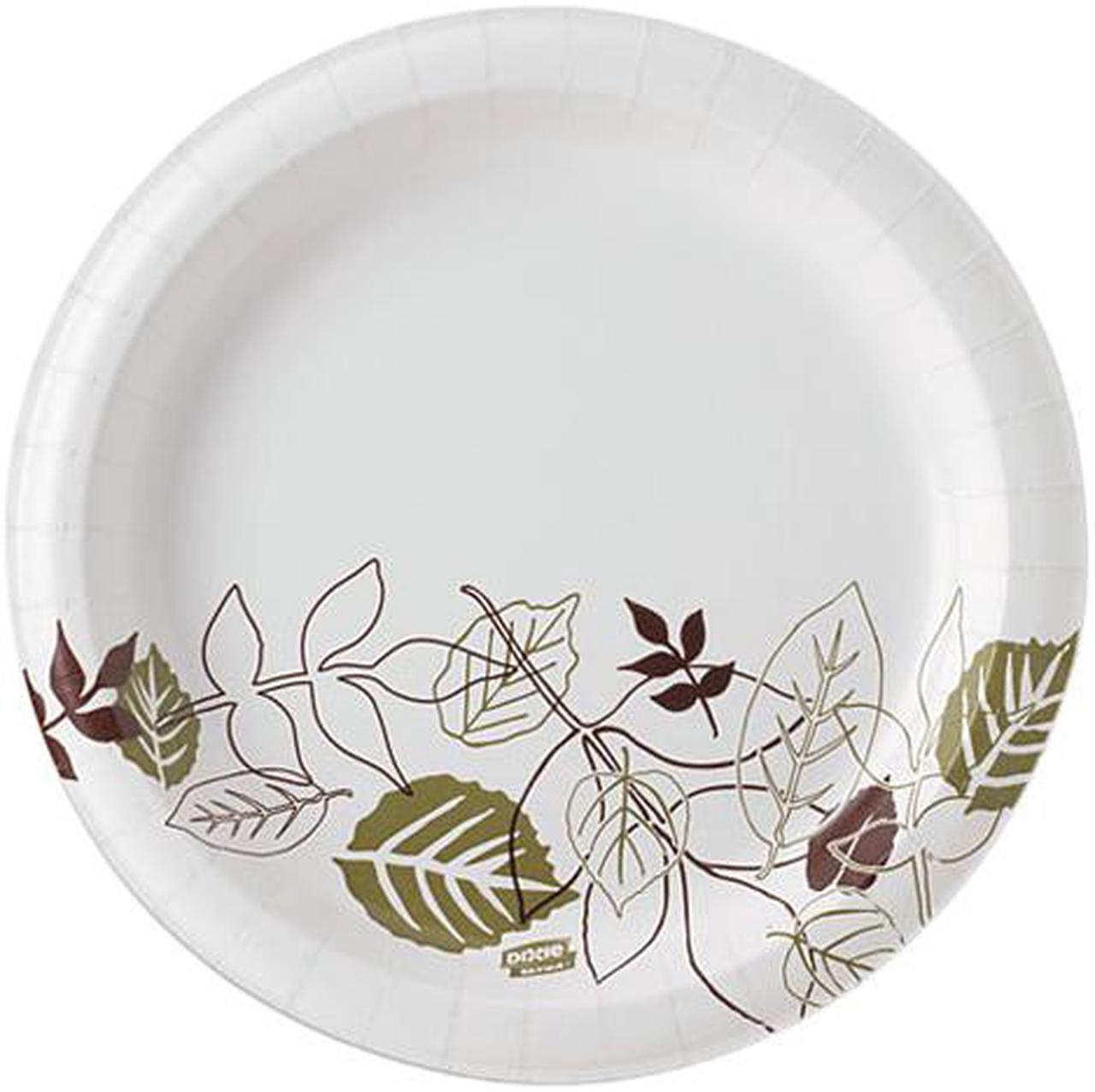 Dixie SXP9PATH Ultra Pathways Heavyweight Paper Plates, WiseSize, 8 1/2", 500/Carton