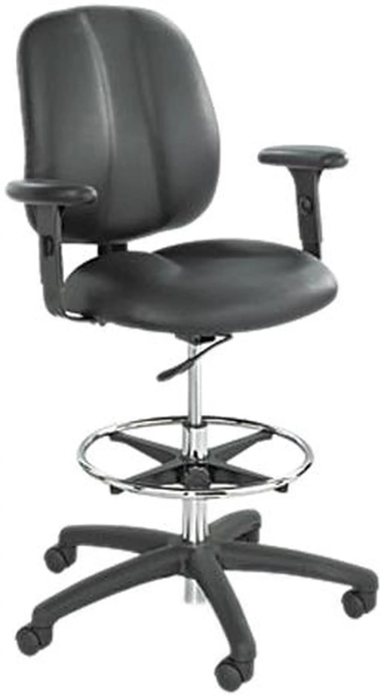 Main image of Safco 6689BL Adjustable T-Pad Arms for Apprentice Series Chairs, Black, Pair