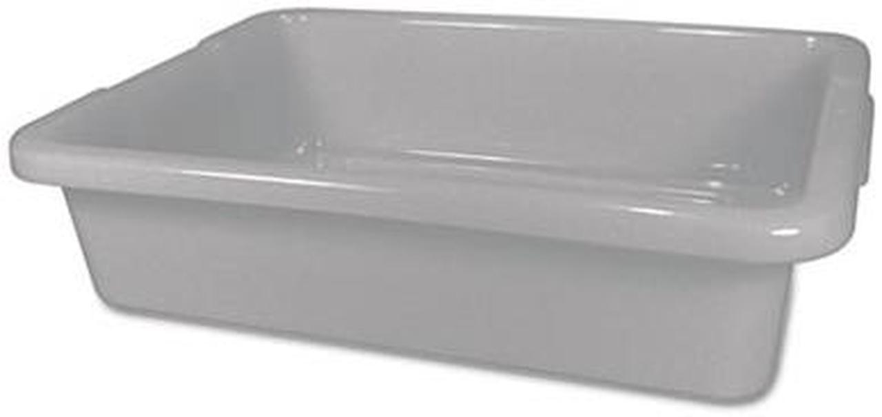 Main image of Rubbermaid Commercial 3349GRA Bus/Utility Tote, 20 x 15 x 5, Gray