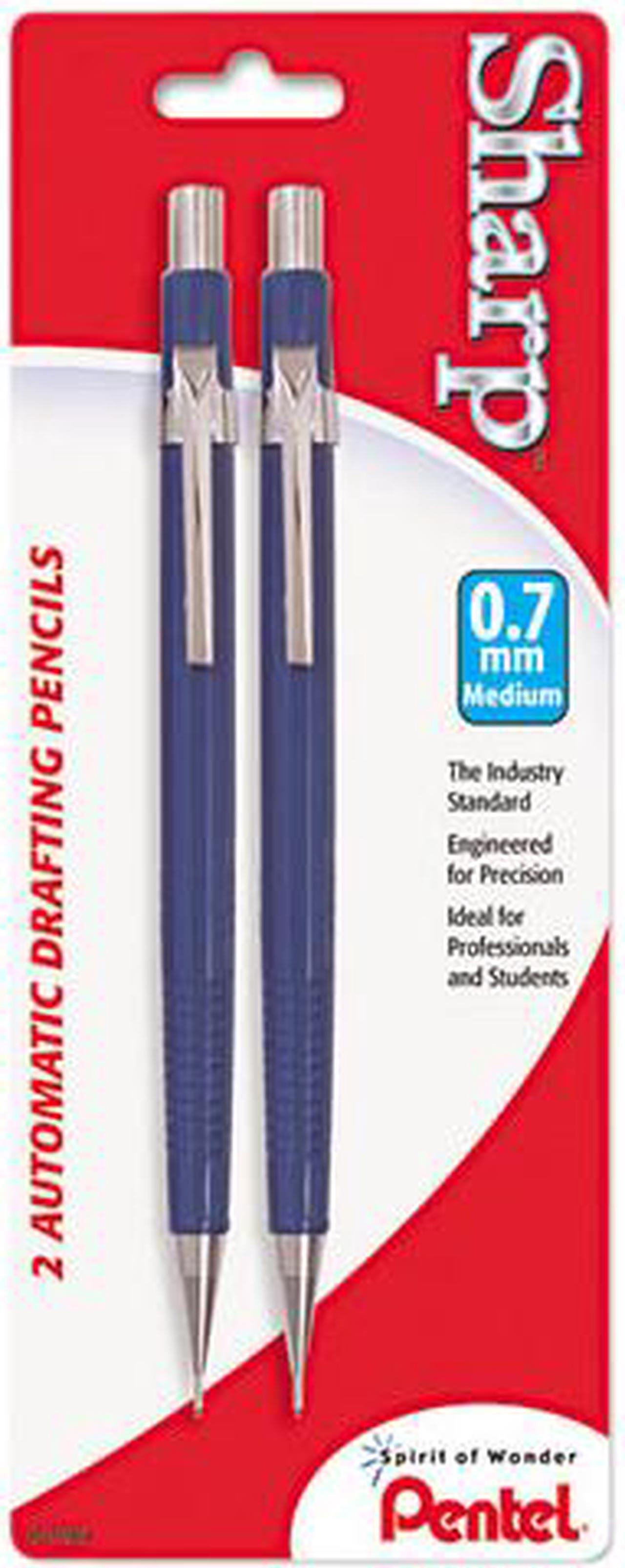 Main image of Pentel P207BP2-K6 Sharp Mechanical Drafting Pencil, 0.70 mm, Blue Barrel, 2/Pk