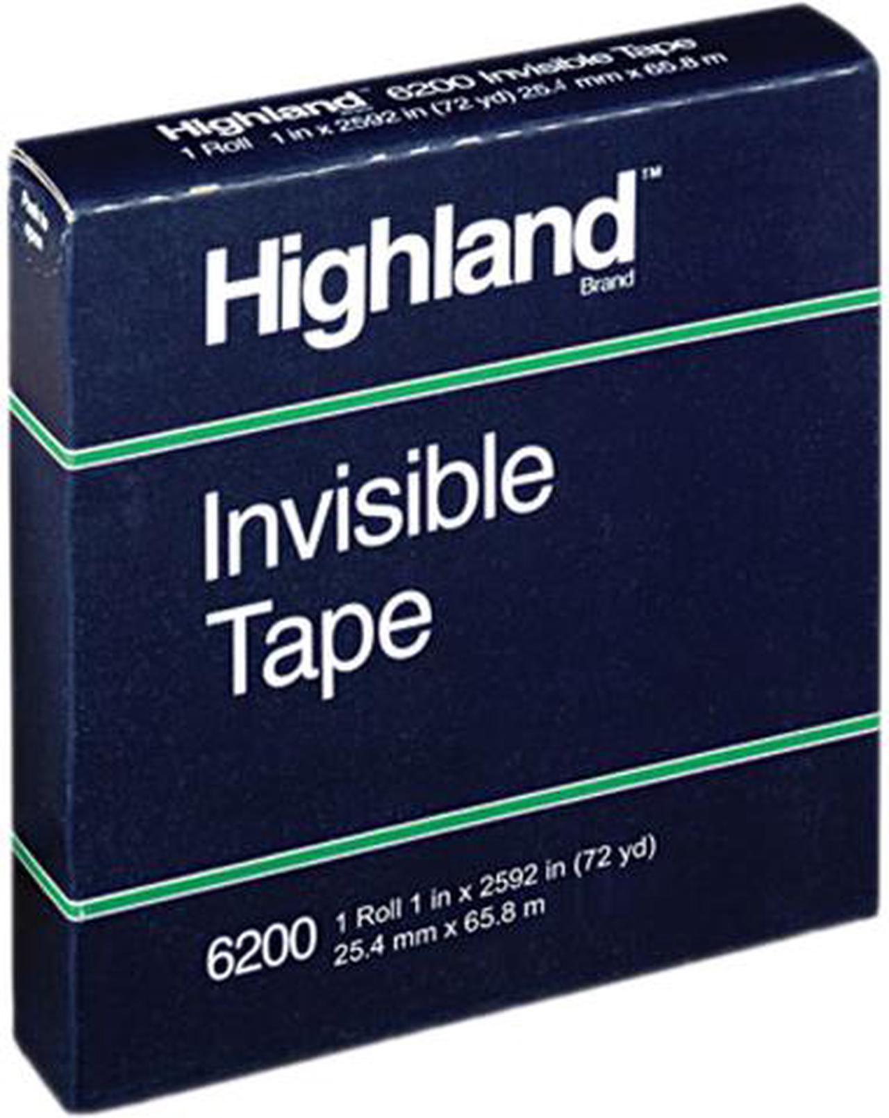 Highland 620025921 Invisible Tape, 1" x 2592", 3" Core