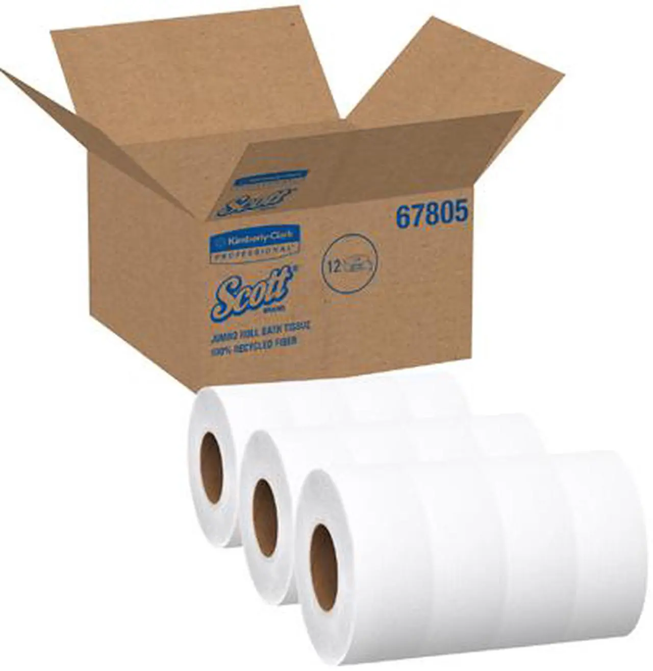 Alt view image 5 of 6 - Scott Essential 100% Recycled Fiber Jumbo Roll Bathroom Tissue