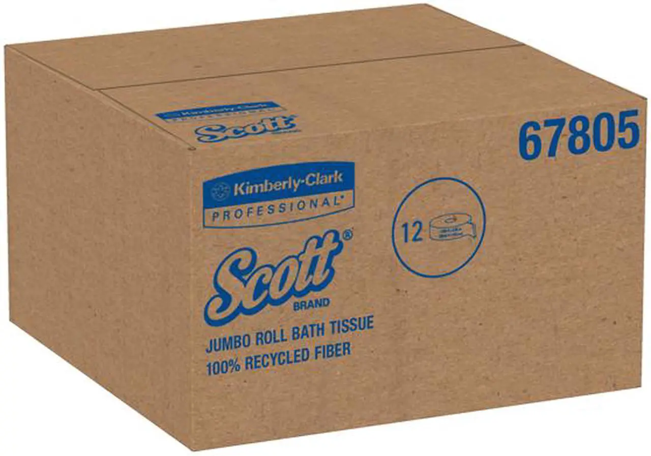Alt view image 6 of 6 - Scott Essential 100% Recycled Fiber Jumbo Roll Bathroom Tissue