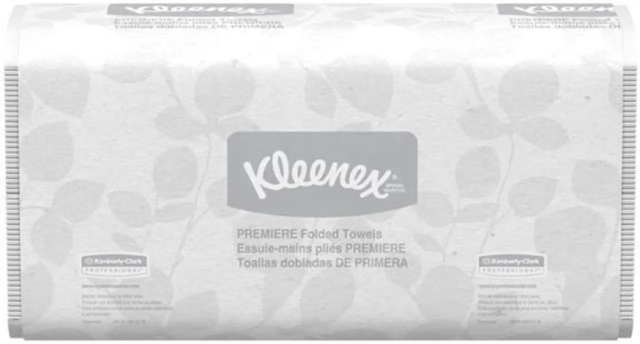 Alt view image 2 of 6 - Kleenex Scottfold Multifold Paper Towels (13254) with Fast-Drying Absorbency Pockets, White, 25 Packs / Case, 120 Trifold Towels / Pack, 3,000 Towels / Case