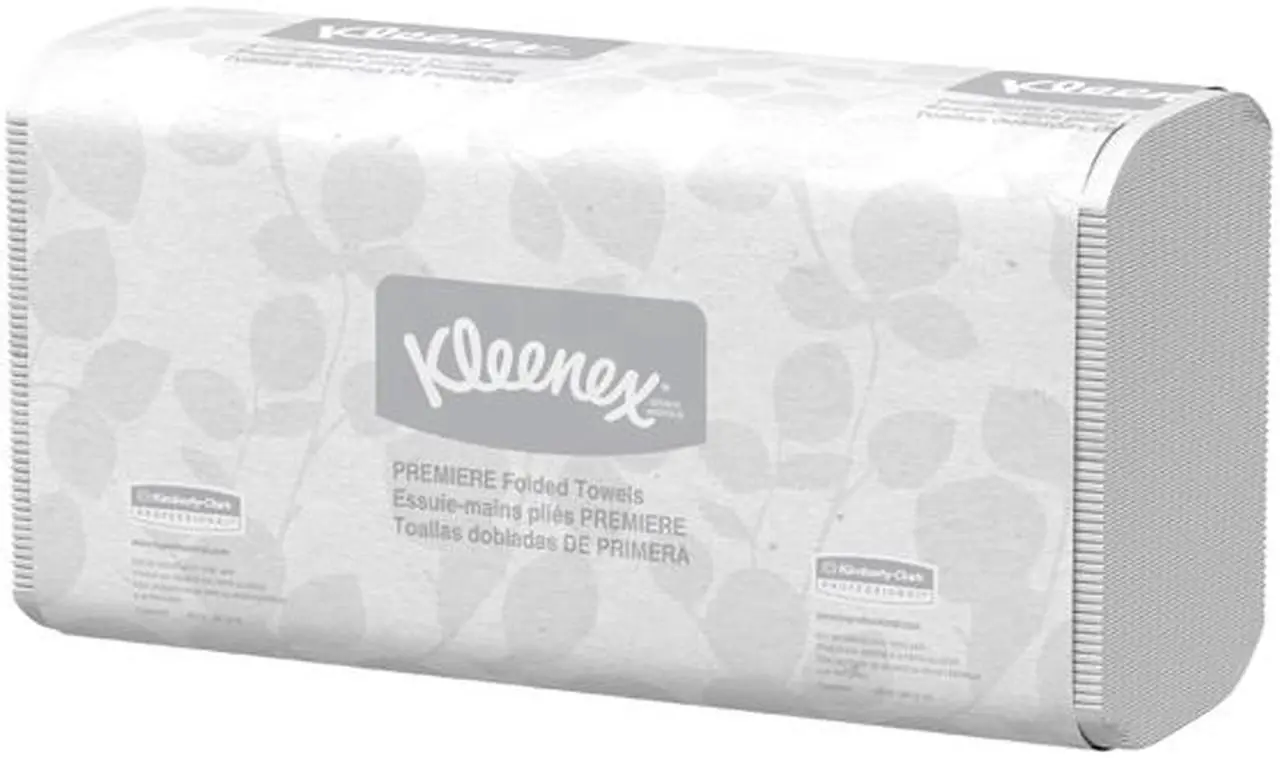 Alt view image 3 of 6 - Kleenex Scottfold Multifold Paper Towels (13254) with Fast-Drying Absorbency Pockets, White, 25 Packs / Case, 120 Trifold Towels / Pack, 3,000 Towels / Case