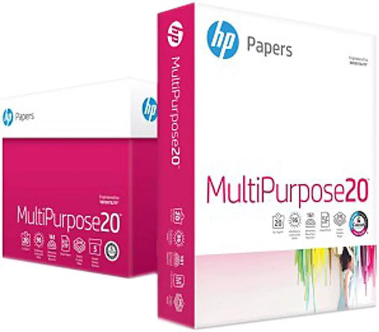 Main image of HP HEW115100 Multipurpose Paper, White, 96 Bright, 20 lbs., 8.5" x 11"  Letter - 1 Case (5 Reams, 2500 Sheets)
