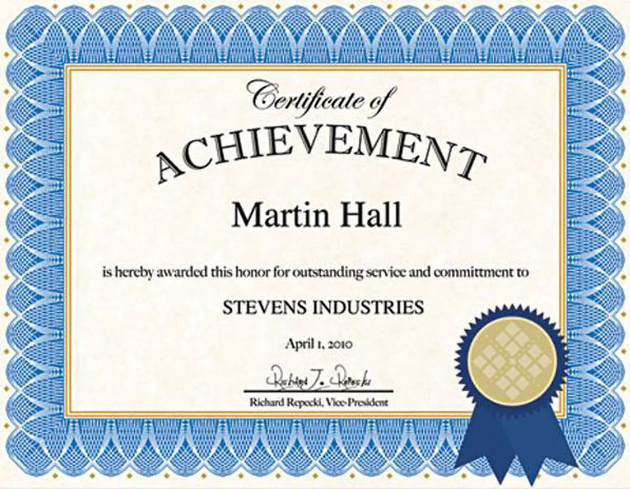 Main image of Certificate Kit, Blue Spiral