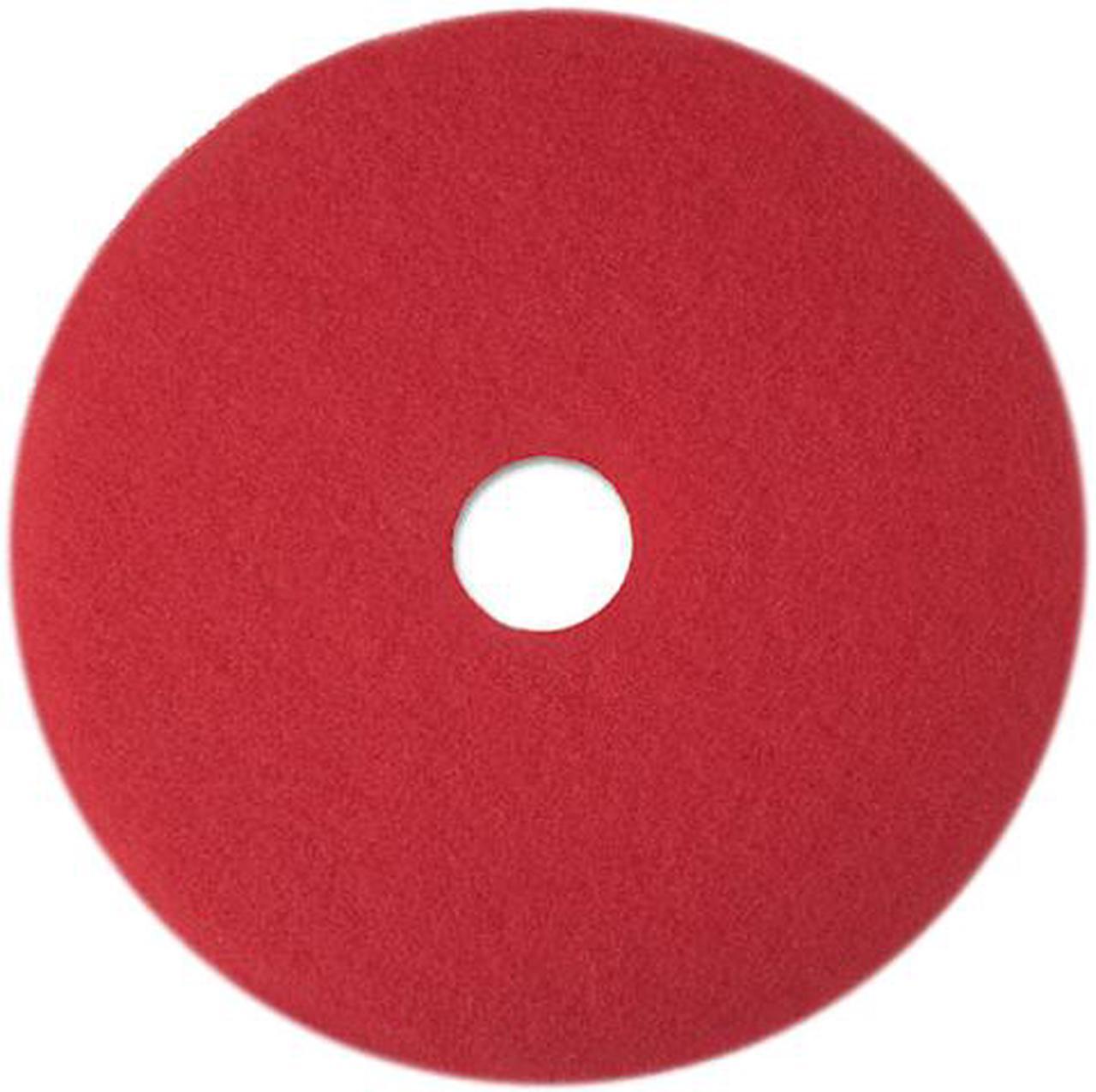 3M 08392 Red 17" Buffer Pads, Case of 5