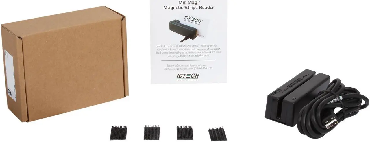 Alt view image 5 of 5 - ID TECH MiniMag Intelligent IDMB-334133BM Magnetic Card Reader