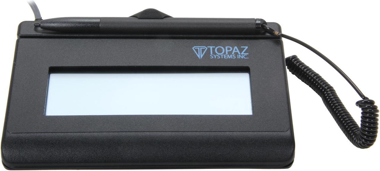 Alt view image 3 of 6 - Topaz T-LBK460 Series SigLite LCD 1x5 Signature Capture Pad, USB, BackLit - T-LBK460-HSB-R